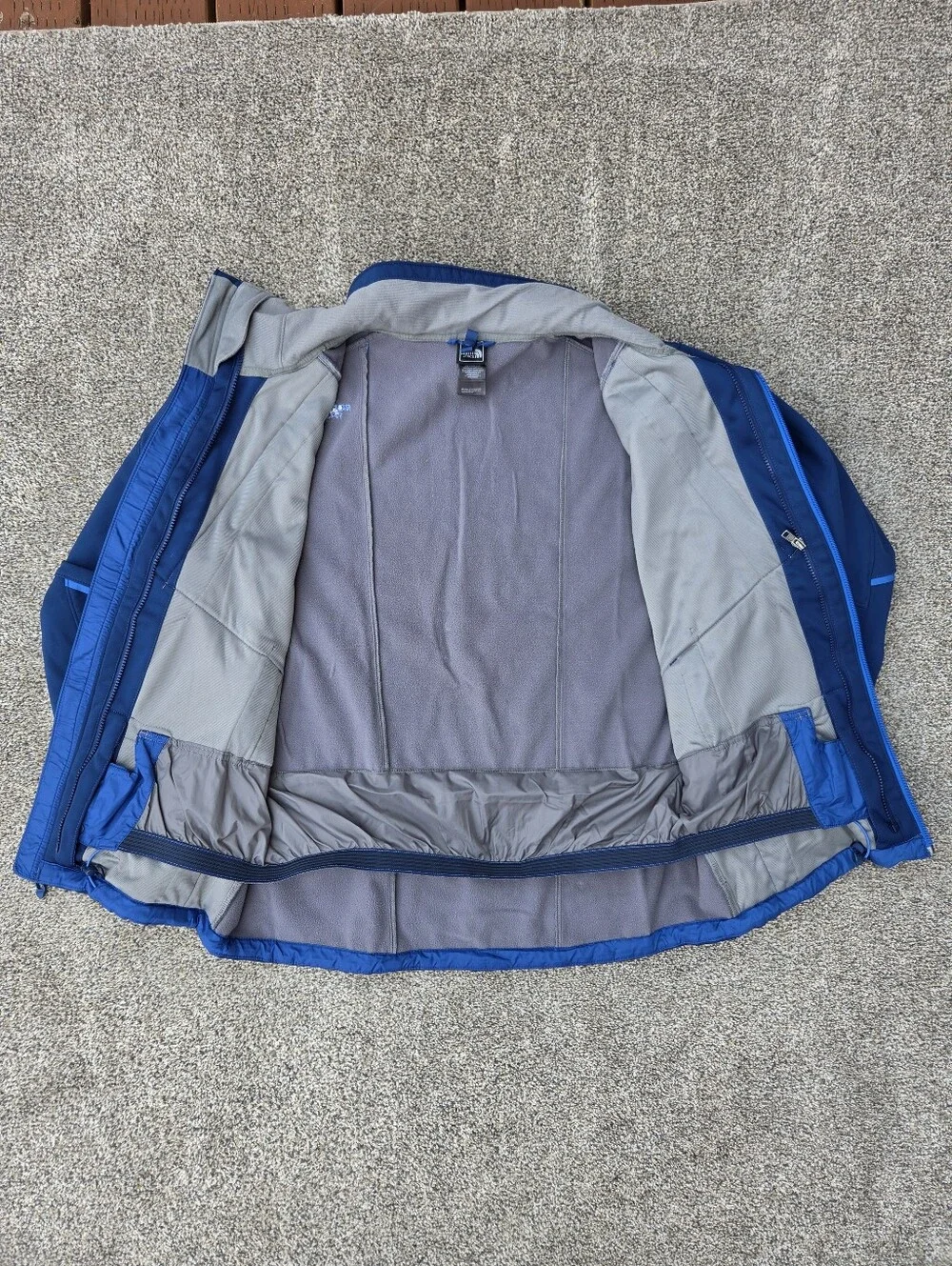 The North Face Apex Elevation Softshell Jacket Zip Coat Blue Mens Size Medium